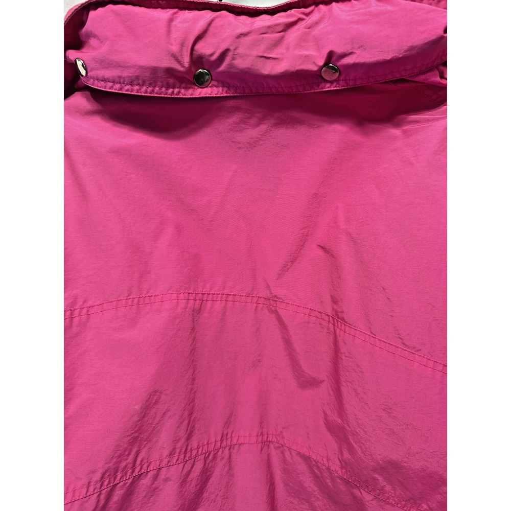 VTG Larry Levine Women's Pink Hooded Waterproof Lightweight Rain Jacket-Med(EUC) - Picture 9 of 11